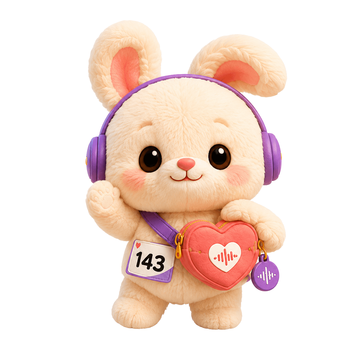 Luvy, the plush bunny love courier